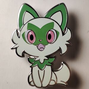 Pokemon Sprigatito Enamel Pin Official Nintendo Collectible Lapel Badge Figure